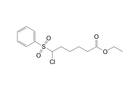 Ethyl 6-chloro-6-(phenylsulfonyl)hexanoate