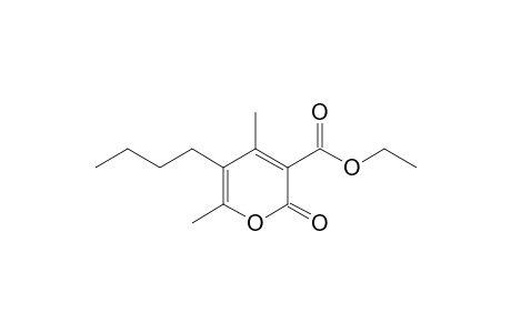 3-(Ethoxycarbonyl)-4,6-dimethyl-5-butyl-2-pyranone