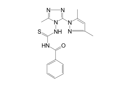 1-Benzoyl-3-[3-(3,5-dimethylpyrazol-1-yl)-5-methyl-[1,2,4]triazol-4-yl]thiourea