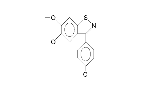 3-(4-Chloro-phenyl)-5,6-dimethoxy-1,2-benzisothiazole