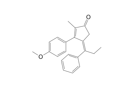 (Z)-3-(4-methoxyphenyl)-2-methyl-4-(1-phenylpropylidene)cyclopent-2-enone