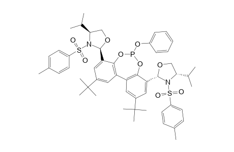 #9B;2,10-DI-TERT.-BUTYL-4,8-BIS-[(2S,4S)-3-(4-METHYLBENZENESULFONYL)-4-(1-METHYLETHYL-1,3-OXAZOLIDINYL]-2-PHENOXY-DIBENZO-[D,F]-[1,3,2]-DIOXAPHOSPHEPINE