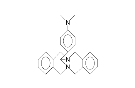 N,N'-(4-Dimethylamino-phenyl-methano)-5,6,7,12,13,14-hexahydro-dibenzo(C,H)(1,6)diazecine
