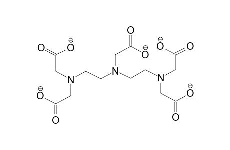 Diethylenetriamine pentaacetic acid, pentaanion