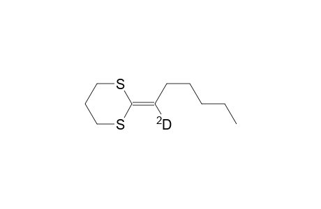 1,3-Dithiane, 2-(hexylidene-1-d)-