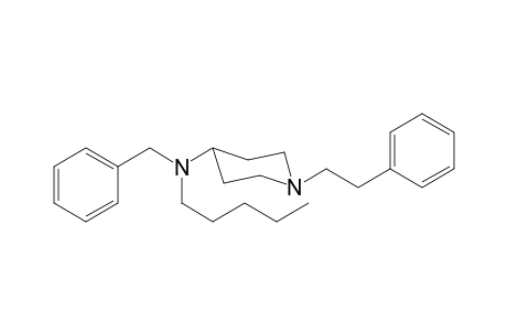 N-Benzyl-N-pentyl-1-(2-phenylethyl)piperidin-4-amine