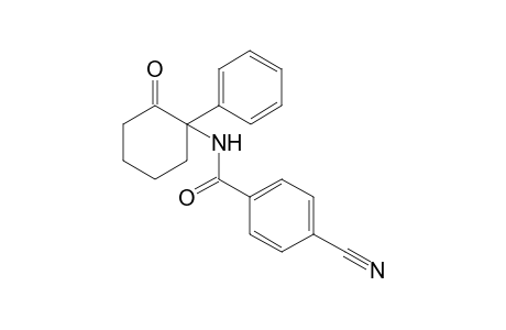 4-cyano-N-(2-oxo-1-phenyl-cyclohexyl)benzamide