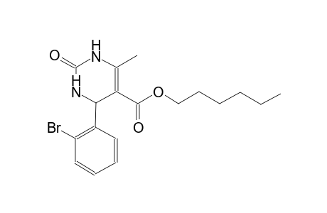 hexyl 4-(2-bromophenyl)-6-methyl-2-oxo-1,2,3,4-tetrahydro-5-pyrimidinecarboxylate