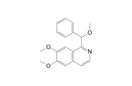 1-(.alpha.-Methoxybenzyl)-6,7-dimethoxyisoquinoline