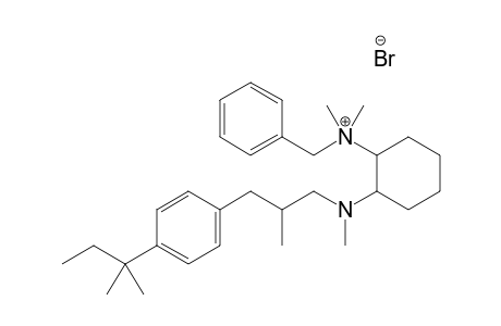Benzenemethanaminium, N-[2-[[3-[4-(1,1-dimethylpropyl)-phenyl]-2-methylpropyl]methylamino]cyclohexyl]-N,N-dimethyl-, bromide salt