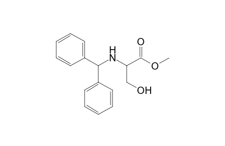 Methyl 2-(N-benzhydrylamino)-3-hydroxypropanoate