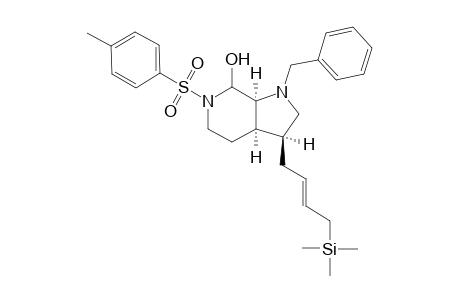 7-Benzyl-2-(p-toluenesulfonyl)-5-[4-(trimethylsilyl)-2-butenyl]-2,7-diazabicyclo[4.3.0]nonan-1-ol