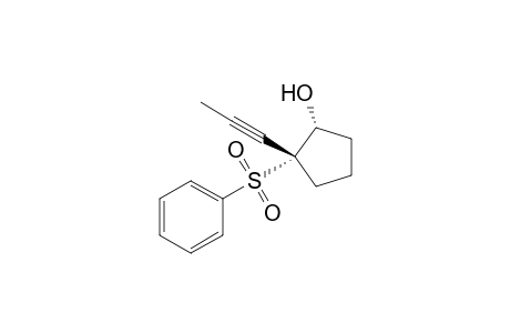 trans-(1R*,2R*)-2-(Phenylsulfonyl)-2-(1-propynyl)cyclopentanol