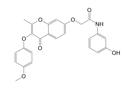 acetamide, N-(3-hydroxyphenyl)-2-[[3-(4-methoxyphenoxy)-2-methyl-4-oxo-4H-1-benzopyran-7-yl]oxy]-