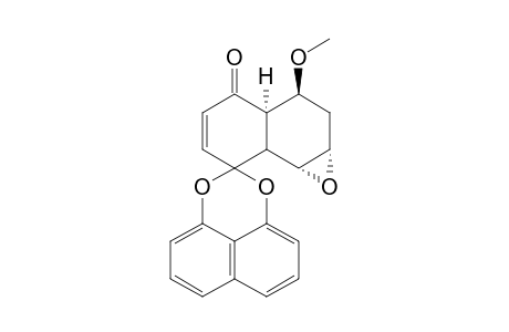 7,8-Epoxy-5-methoxyspiro[octahydro-naphthalene-1,2'-naphtho[1,8-de][1,3]dioxin]-4-one