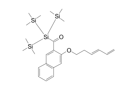 (E)-(3-(Hexa-3',5'-dienyloxy)naphthalen-2-yl)(1,1,1,3,3,3-hexamethyl-2-(trimethylsilyl) trisilan-2-yl)methanone