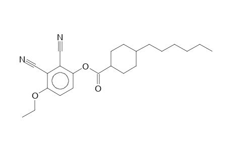 2,3-Dicyano-4-ethoxyphenyl 4-hexylcyclohexanecarboxylate