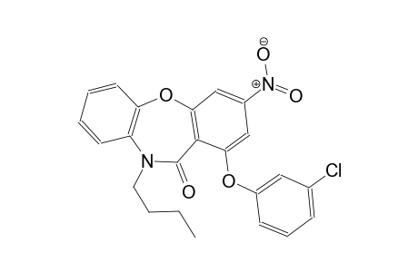 10-Butyl-1-(3-chlorophenoxy)-3-nitrodibenzo[b,f][1,4]oxazepin-11(10H)-one