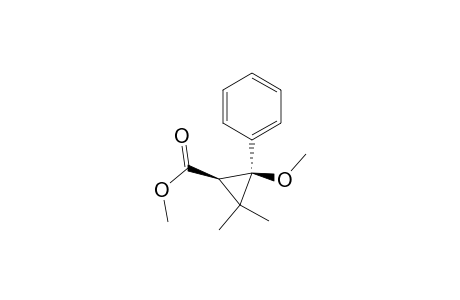 Cyclopropanecarboxylic acid, 2-methoxy-3,3-dimethyl-2-phenyl-, methyl ester, trans-