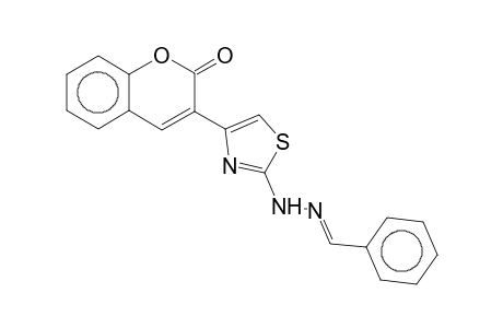 3-[2-[(2E)-2-(phenylmethylene)hydrazinyl]-4-thiazolyl]-1-benzopyran-2-one