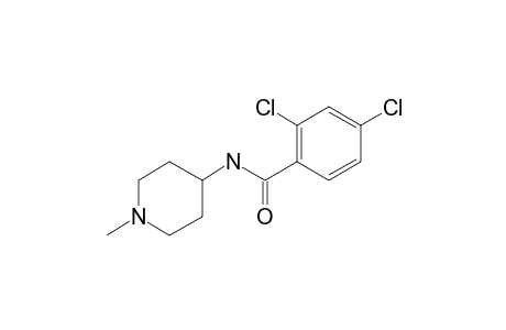 2,4-dichloro-N-(1-methylpiperidin-4-yl)benzamide
