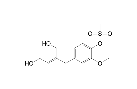 Methanesulfonic acid (Z)-4-(4-hydroxy-2-(hydroxymethyl)but-2-enyl)-2-methoxyphenyl ester