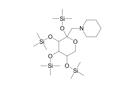 beta-D-FRUCTOPYRANOSE, 1-DEOXY-1-(1-PIPERIDINYL)-2,3,4,5-TETRAKIS-O-(TRIMETHYLSILYL)-