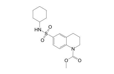Methyl 6-[(cyclohexylamino)sulfonyl]-3,4-dihydro-1(2H)-quinolinecarboxylate