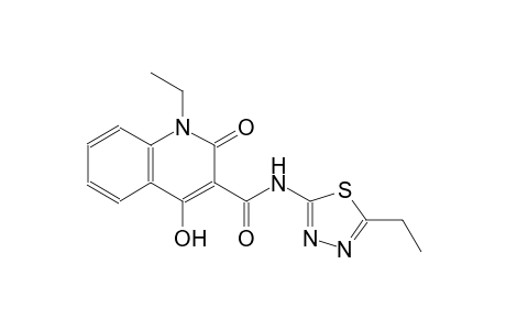1-ethyl-N-(5-ethyl-1,3,4-thiadiazol-2-yl)-4-hydroxy-2-oxo-1,2-dihydro-3-quinolinecarboxamide