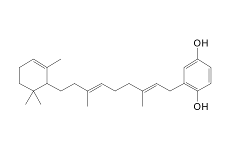 2-[(2E,6E)-3,7-dimethyl-9-(2,6,6-trimethyl-1-cyclohex-2-enyl)nona-2,6-dienyl]benzene-1,4-diol