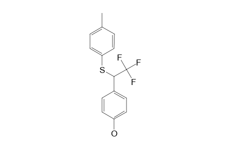 1,1,1-TRIFLUORO-2-(4-HYDROXYPHENYL)-2-(4-METHYLPHENYLTHIO)-ETHANE