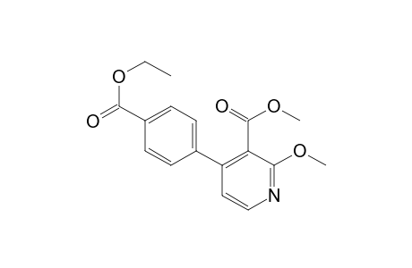 2-methoxy-4-[4-(ethoxycarbonyl)phenyl]-3-pyridinecarboxylic acid methyl ester