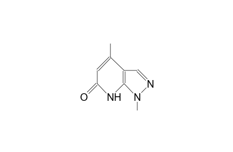 1,4-Dimethyl-6-oxo-pyrazolo(3,4-B)pyrimidine
