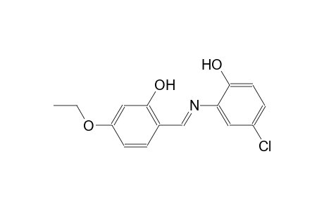 4-chloro-2-{[(E)-(4-ethoxy-2-hydroxyphenyl)methylidene]amino}phenol