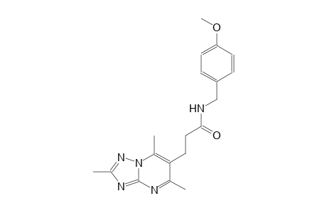 [1,2,4]triazolo[1,5-a]pyrimidine-6-propanamide, N-[(4-methoxyphenyl)methyl]-2,5,7-trimethyl-