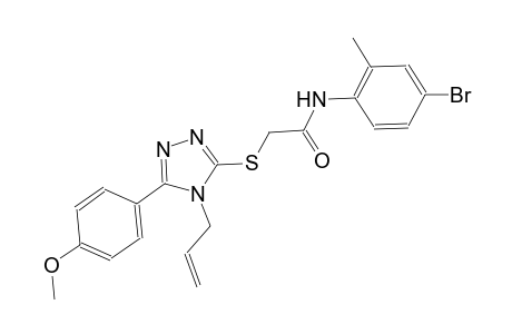 2-{[4-allyl-5-(4-methoxyphenyl)-4H-1,2,4-triazol-3-yl]sulfanyl}-N-(4-bromo-2-methylphenyl)acetamide