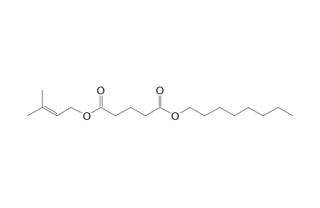 Glutaric acid, 3-methylbut-2-enyl octyl ester