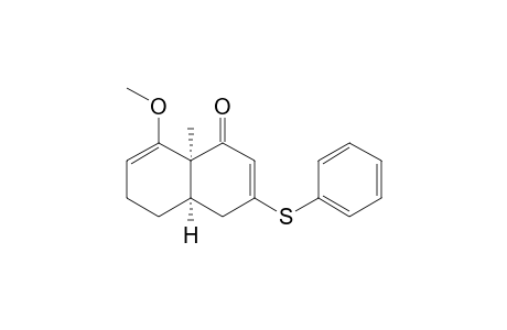 cis-3-(phenylthio)-8-methoxy-4a,5,6,8a-tetrahydro-8a-methylnaphthalen-1(1H)-one
