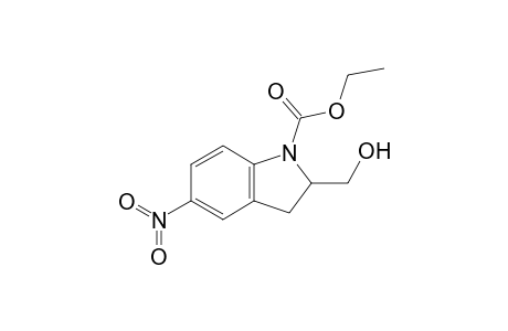 2-(hydroxymethyl)-5-nitro-2,3-dihydroindole-1-carboxylic acid ethyl ester