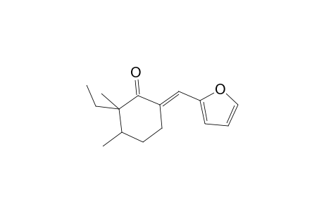 Cyclohexanone, 2-ethyl-6-furfurylidene-2,3-dimethyl-