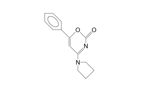 2H-1,3-Oxazin-2-one, 6-phenyl-4-(1-pyrrolidinyl)-