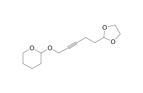 2-(5-Tetrahydro-2H-pyranyloxypent-3-ynyl)-1,3-dioxolane