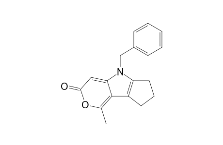 4-Benzyl-8-methyl-1,2,3,4-tetrahydrocyclopenta[b]pyrano[3,4-d]pyrrol-6-one