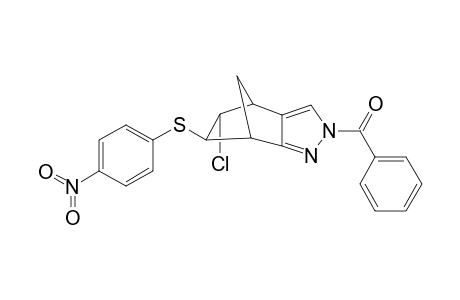 2-Benzoyl-5-endo-chloro-4,5,6,7-tetrahydro-4,7-methano-6-exo-(p-nitrophenylsulfenyl)-2H-indazole