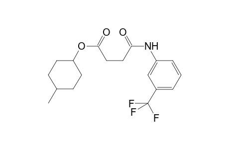 (4-methylcyclohexyl) 4-oxidanylidene-4-[[3-(trifluoromethyl)phenyl]amino]butanoate