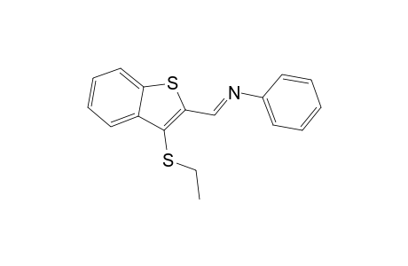 N-((E)-[3-(Ethylsulfanyl)-1-benzothien-2-yl]methylidene)aniline