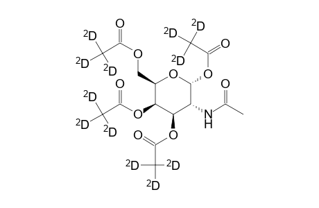 2-Acetamido-2-desoxy-1,3,4,6-tetra-O-trideuteroacetyl-.alpha.-D-galactopyranose