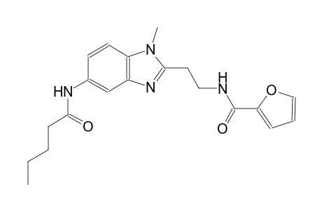 N-{2-[1-methyl-5-(pentanoylamino)-1H-benzimidazol-2-yl]ethyl}-2-furamide
