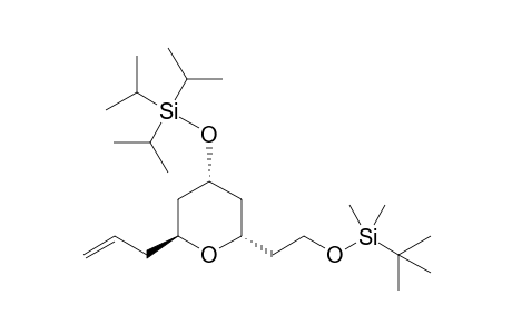 (2S,4R,6S)-6-Allyl-2-(2-tert-butyldimethylsilyloxyethyl)-4-triisopropylsiloxytetrahydropyran