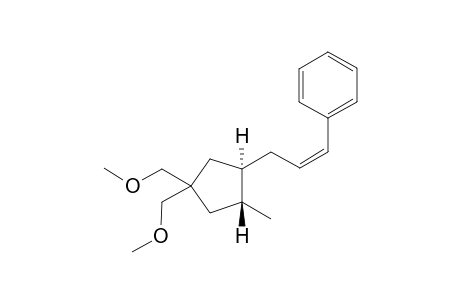 rac-1-((Z)-3-(1R,2R)-4,4-Bis(methoxymethyl)-2-methylcyclopentyl)prop-1-enyl)benzene